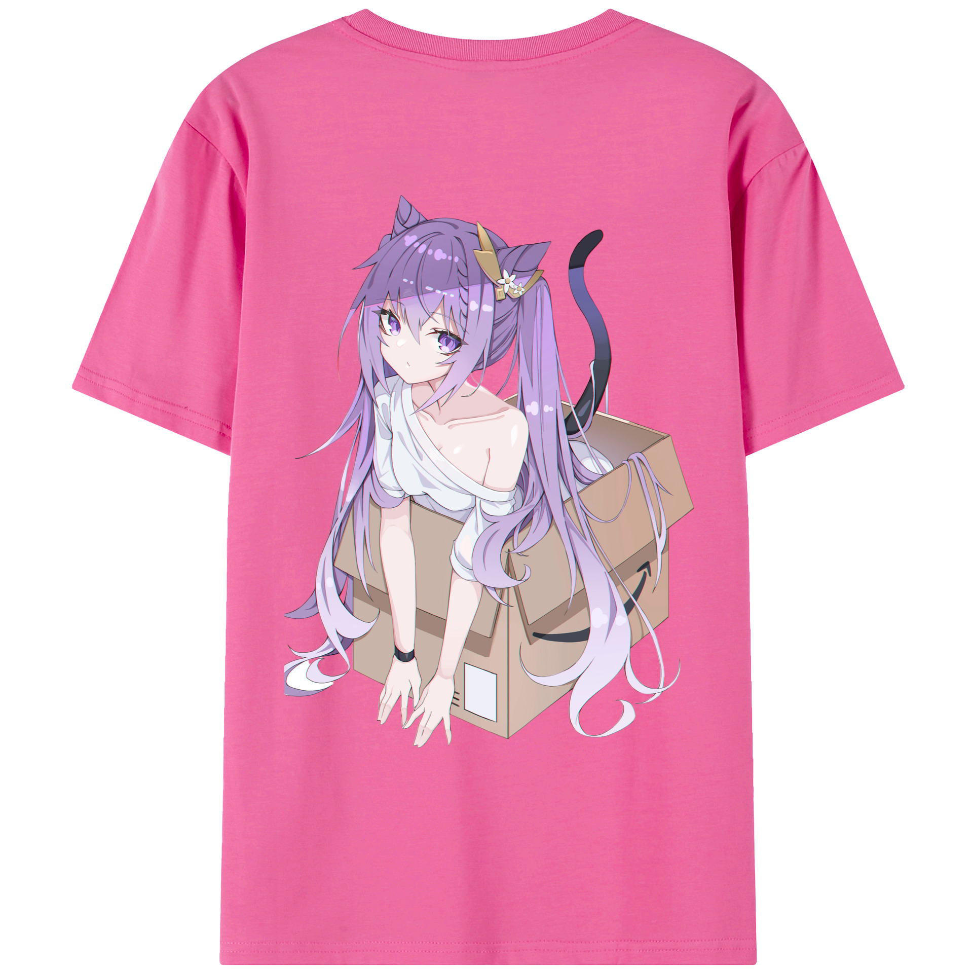 げんし神 刻晴 こくせい genshin Kokusei レディース半袖Tシャツ(バックプリント)